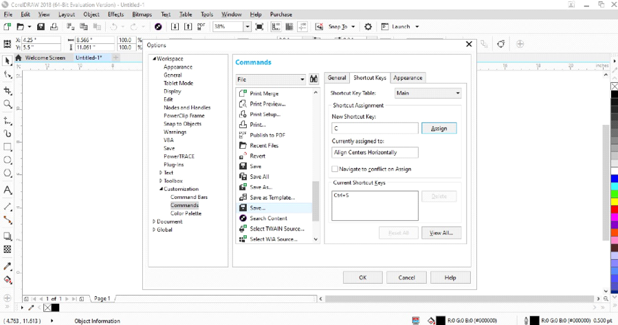 DOC) Corel Draw Keyboard Shortcuts | Gabriela Kulcsár - Academia.edu